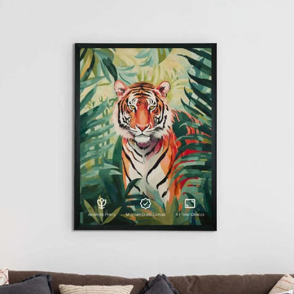 Premium Tiger Canvas Art Wall Painting