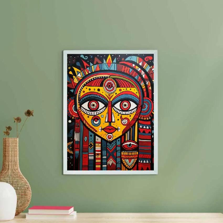 Abstract Big Eyes Artisan Canvas Masterpiece Wall Painting