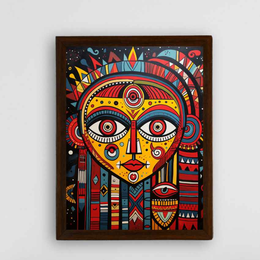 Abstract Big Eyes Artisan Canvas Masterpiece Wall Painting