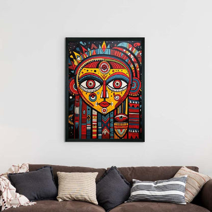 Abstract Big Eyes Artisan Canvas Masterpiece Wall Painting