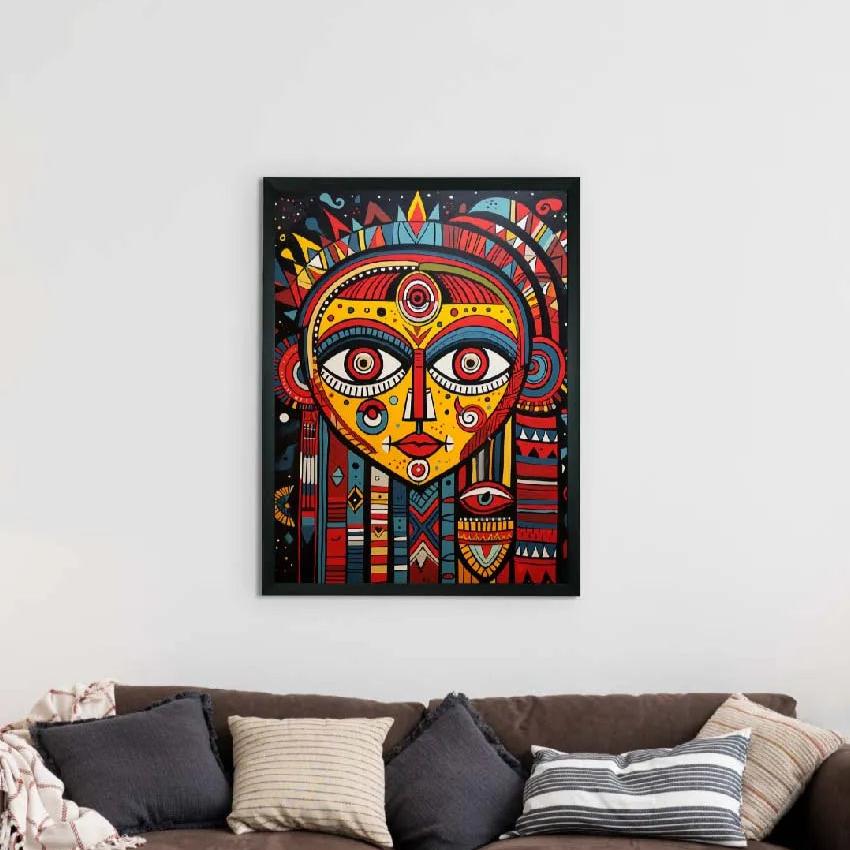 Abstract Big Eyes Artisan Canvas Masterpiece Wall Painting