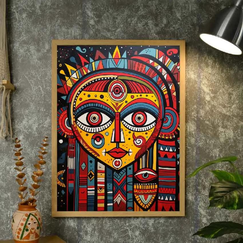 Abstract Big Eyes Artisan Canvas Masterpiece Wall Painting