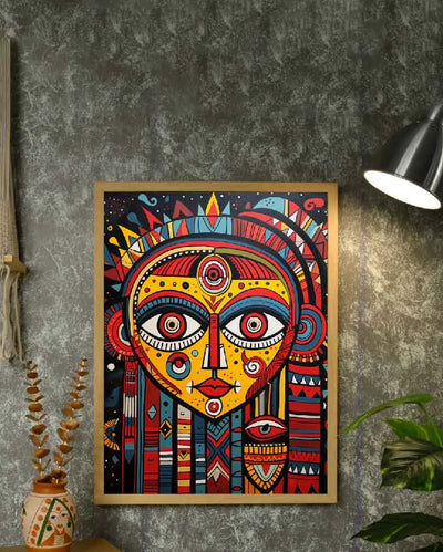 Abstract Big Eyes Artisan Canvas Masterpiece Wall Painting