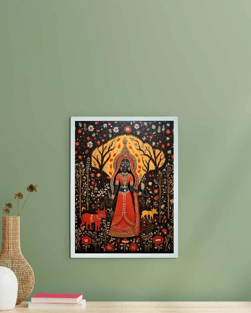 Mythical Woman Artisan Canvas Wall Painting