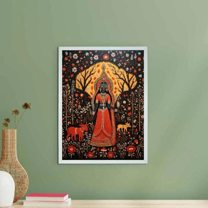 Mythical Woman Artisan Canvas Wall Painting