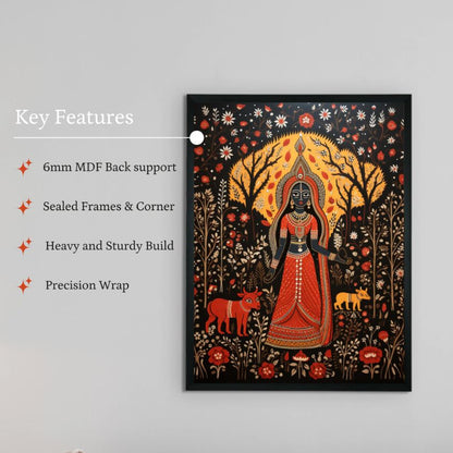 Mythical Woman Artisan Canvas Wall Painting