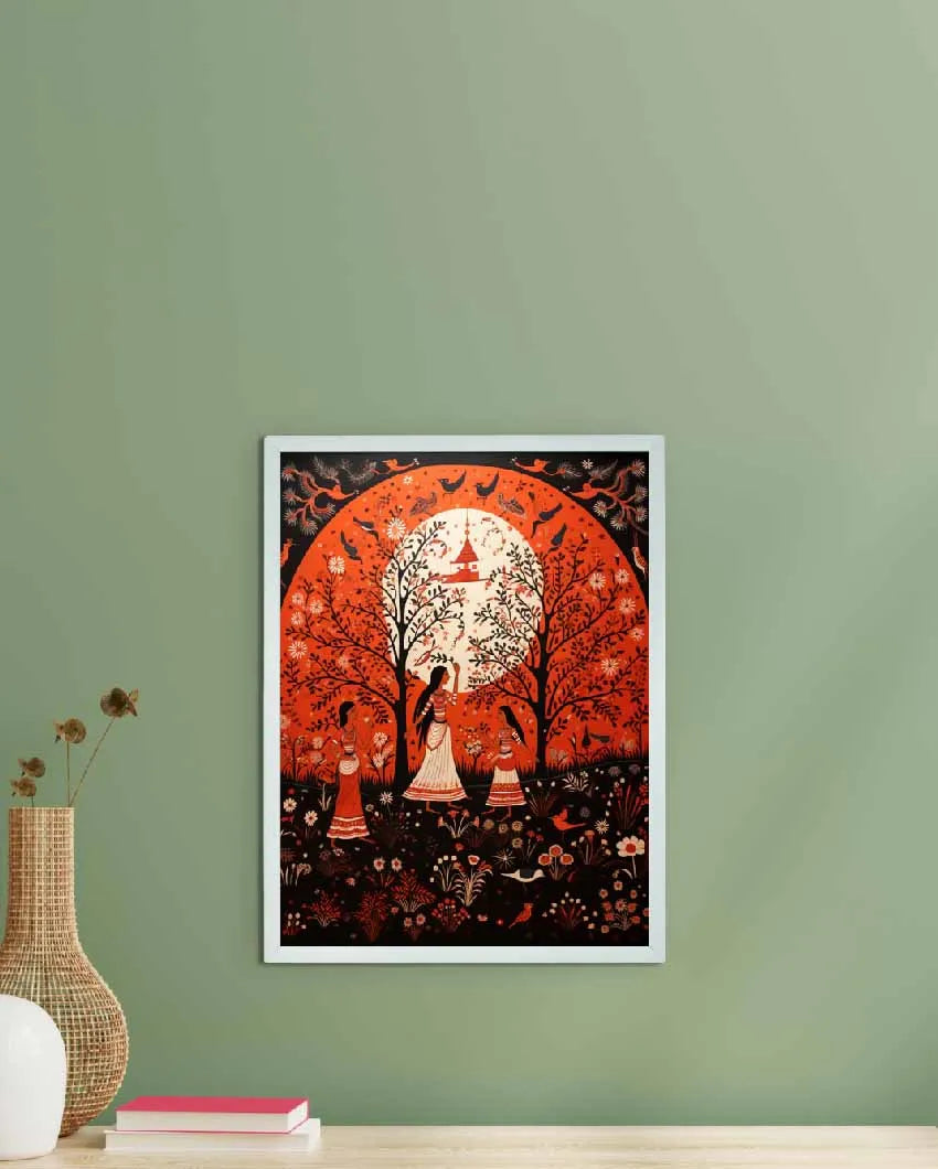 Scenic Trio Artisan Canvas Wall Painting