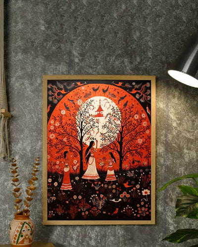 Scenic Trio Artisan Canvas Wall Painting