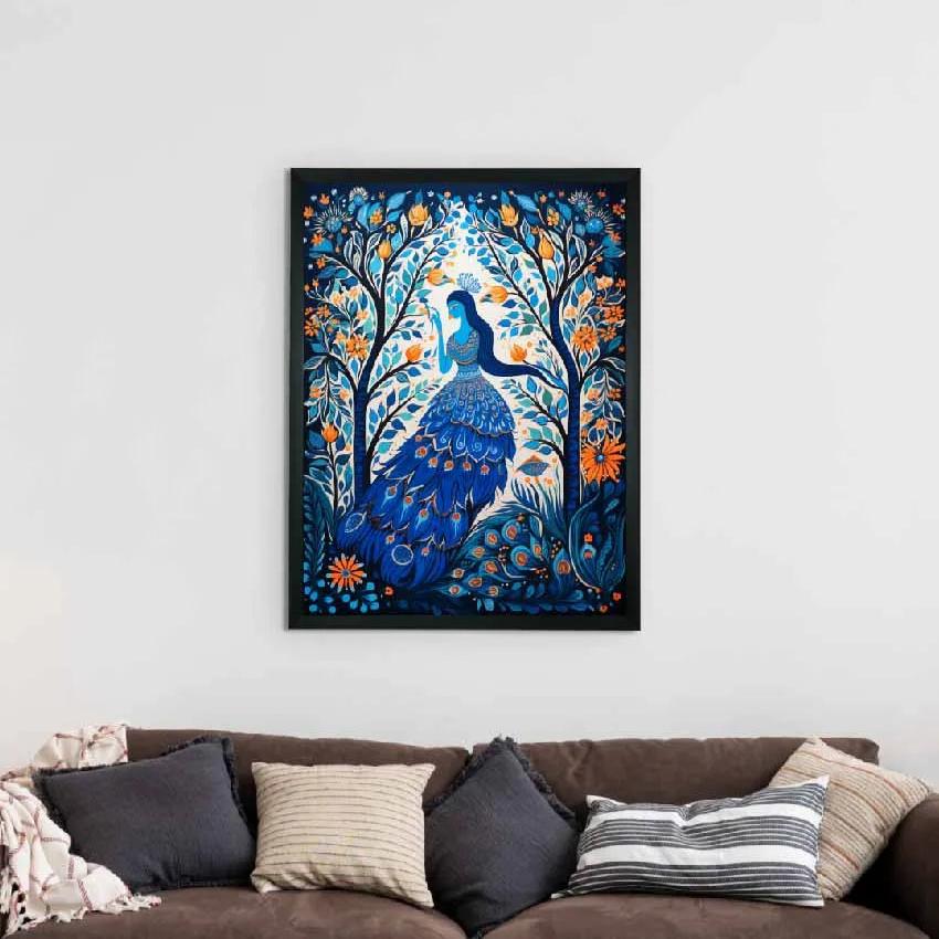 Womcock Tree Aura Artisan Canvas Wall Painting