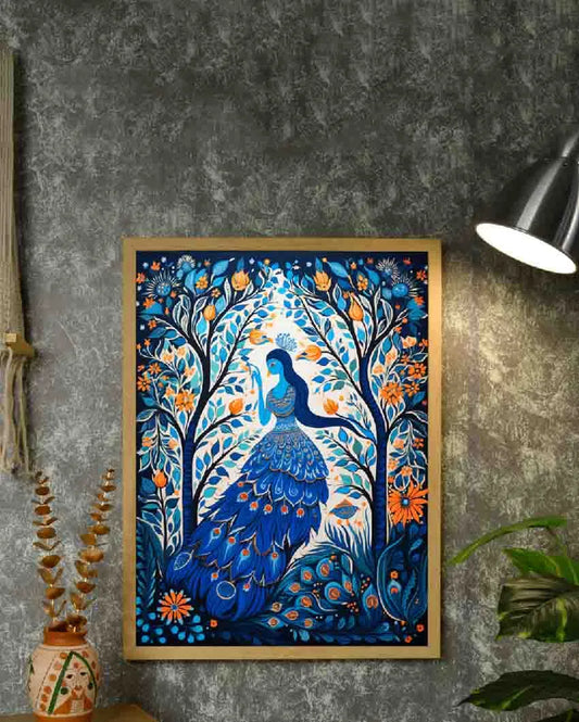 Womcock Tree Aura Artisan Canvas Wall Painting