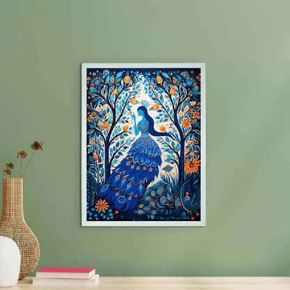 Womcock Tree Aura Artisan Canvas Wall Painting