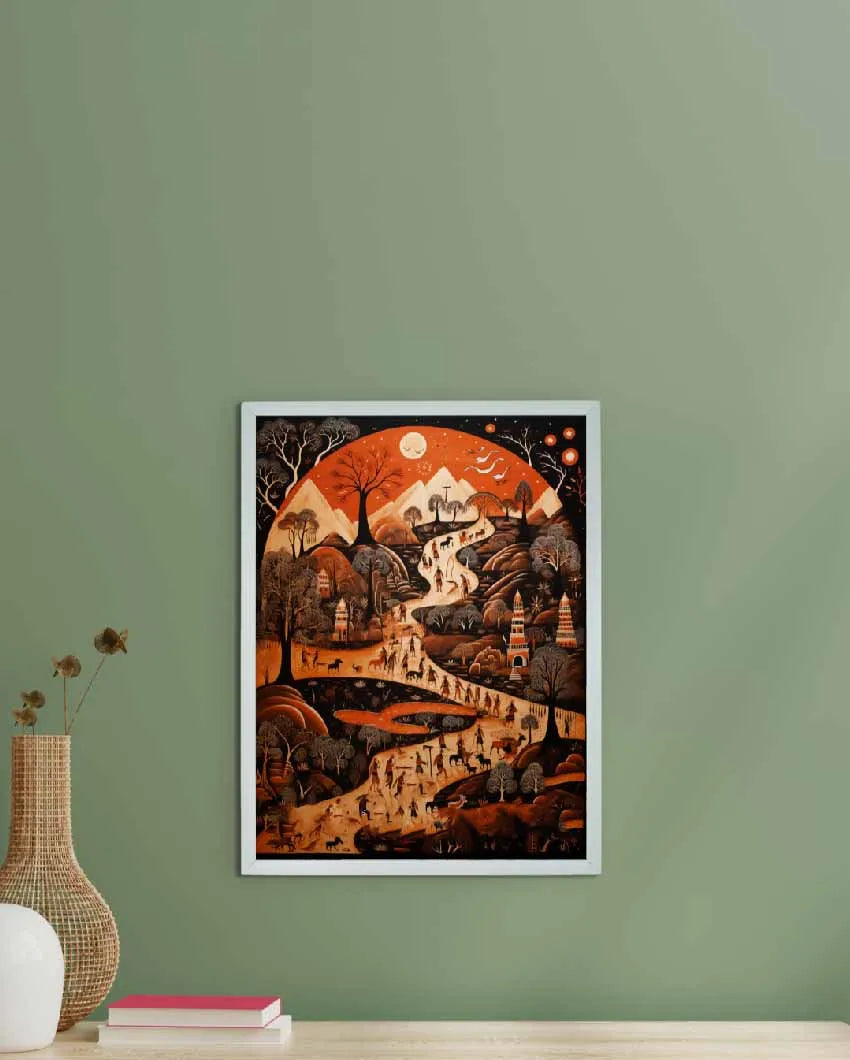 Locality Hill Sun Canvas Wall Painting