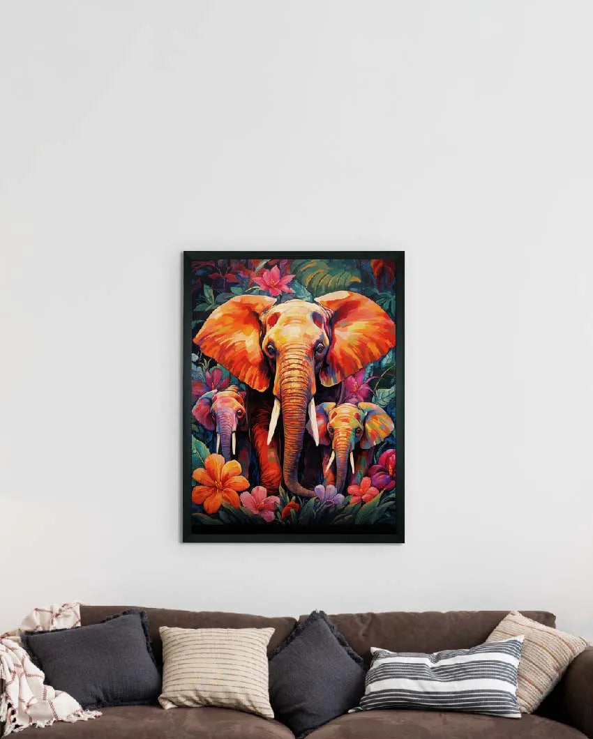 Elephant Harmony Find Your Abstract Wall Painting