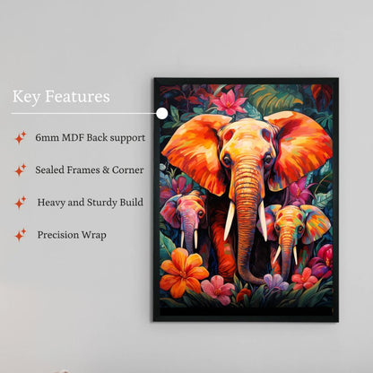 Elephant Harmony Find Your Abstract Wall Painting