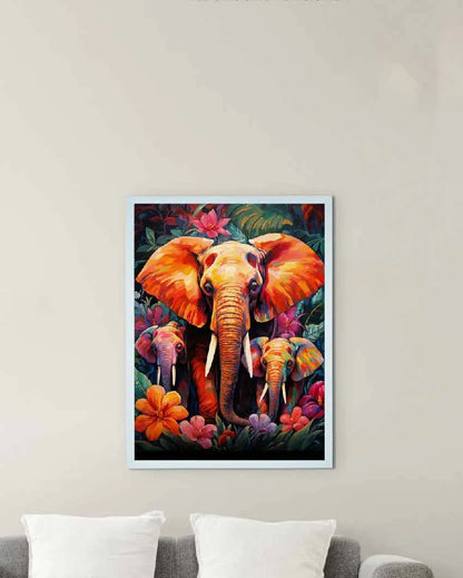 Elephant Harmony Find Your Abstract Wall Painting