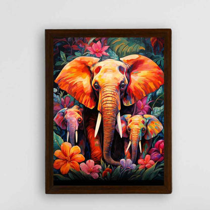 Elephant Harmony Find Your Abstract Wall Painting