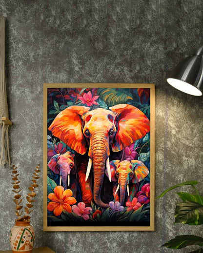 Elephant Harmony Find Your Abstract Wall Painting