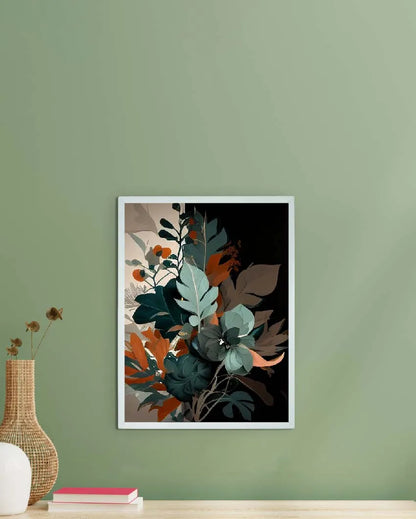 Leaves Artisan Canvas Wall Painting