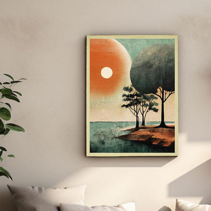 Embracing Nature's Beauty Sunset Harmony Canvas Wall Painting