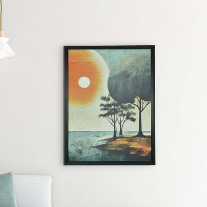 Embracing Nature's Beauty Sunset Harmony Canvas Wall Painting