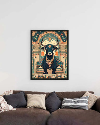 The Sacred Cow Pichwai Canvas Wall Painting