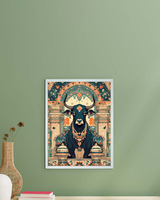 The Sacred Cow Pichwai Canvas Wall Painting