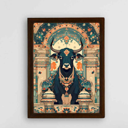 The Sacred Cow Pichwai Canvas Wall Painting