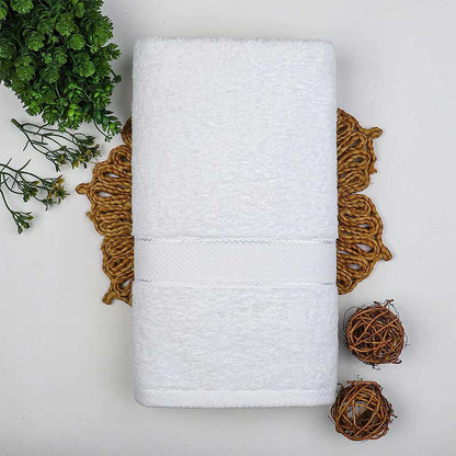 Grey & White Bath Towel  | Set Of 2 Default Title