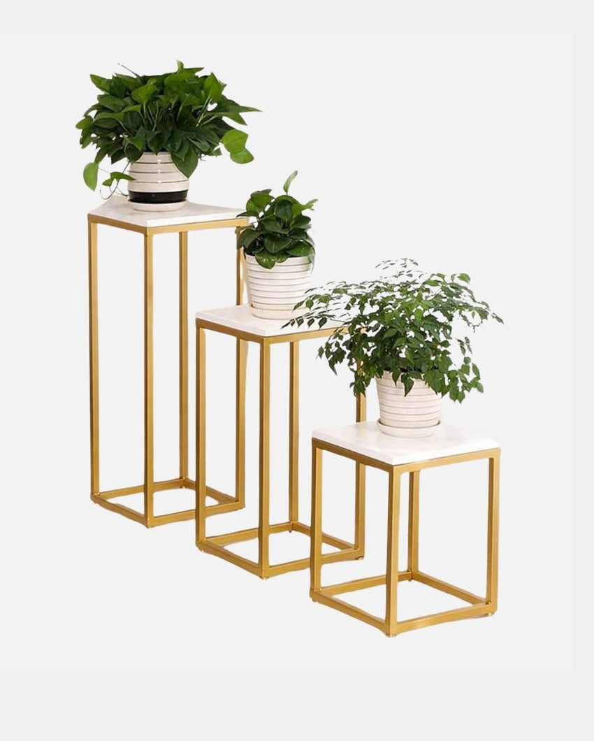 Minimalist Design Golden Table | Pack of 3