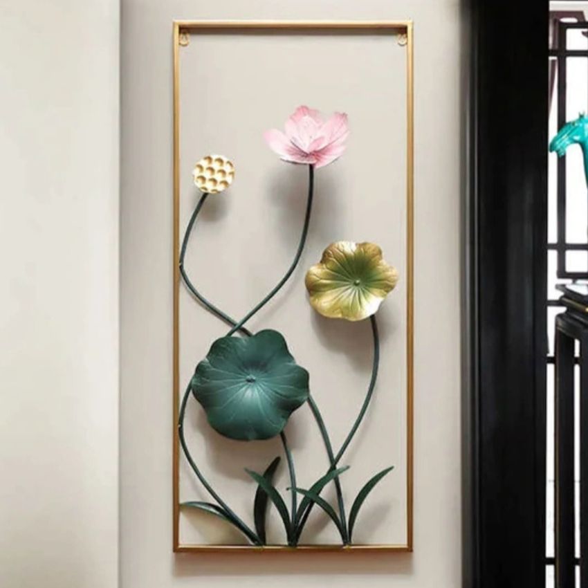 Multicolor Wild Flora Metal Wall Art | Pack of 3 | 45 x 3 x 36  inches