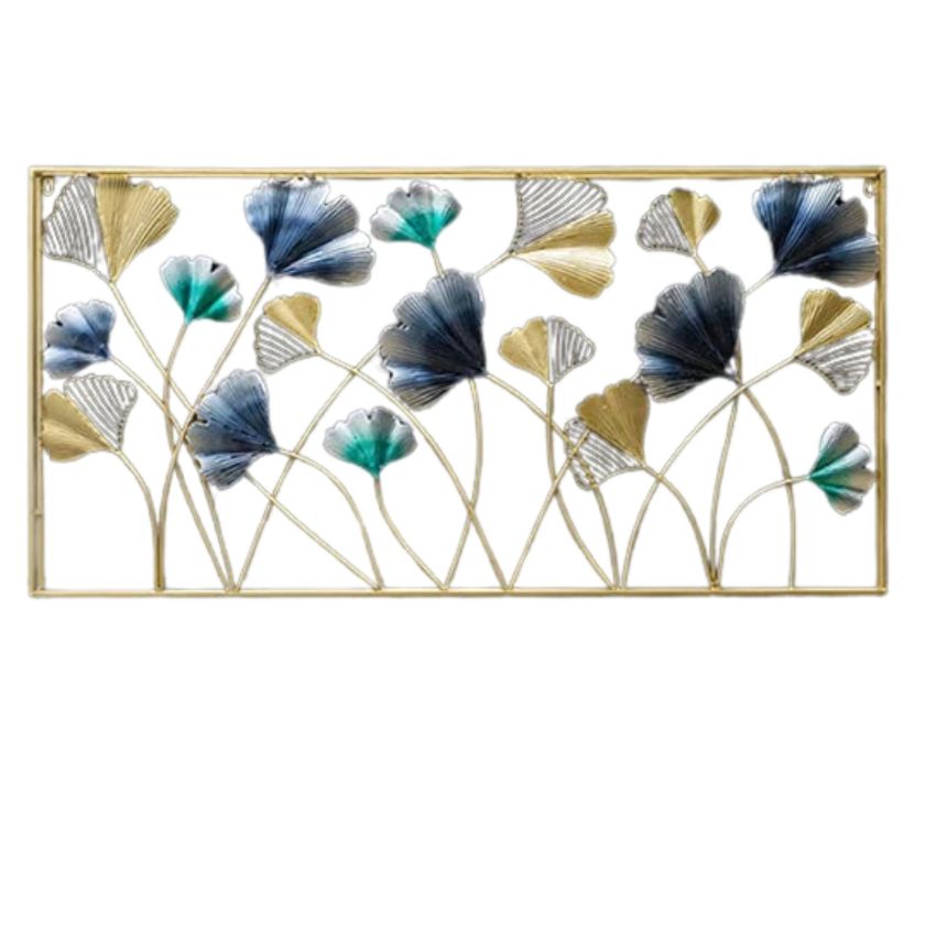 Multicolor Luxury Frame Metal Wall Art | 50 x 3 x 25  inches