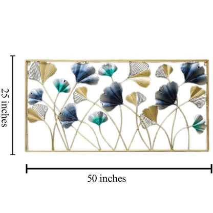 Multicolor Luxury Frame Metal Wall Art | 50 x 3 x 25  inches