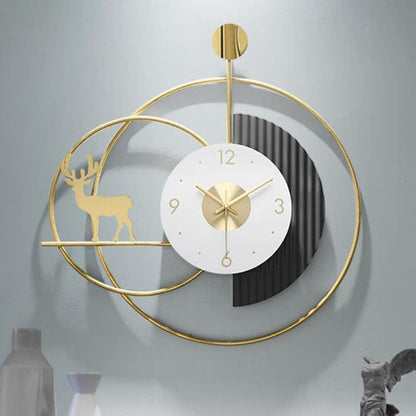 Need to Variation Listing | Multicolor Deer Metal Wall Clock | 26 x 3 x 24  inches