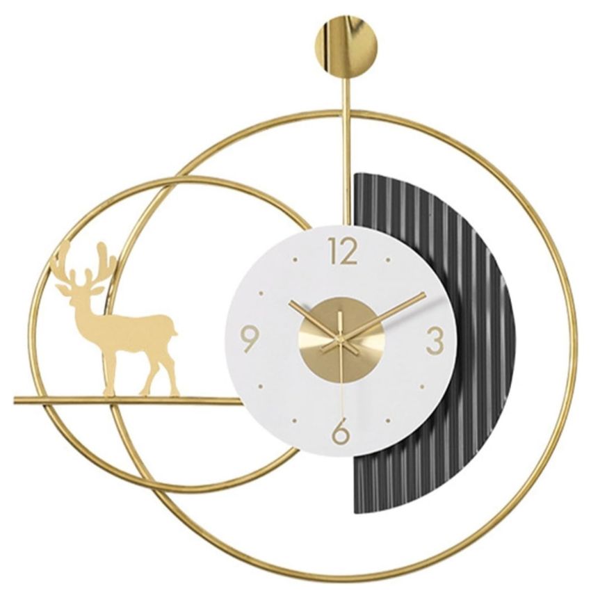 Need to Variation Listing | Multicolor Deer Metal Wall Clock | 26 x 3 x 24  inches