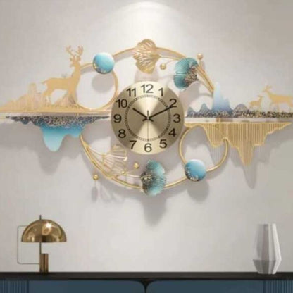 Multicolor Ginko Wall Clock | 48 x 3 x 28  inches