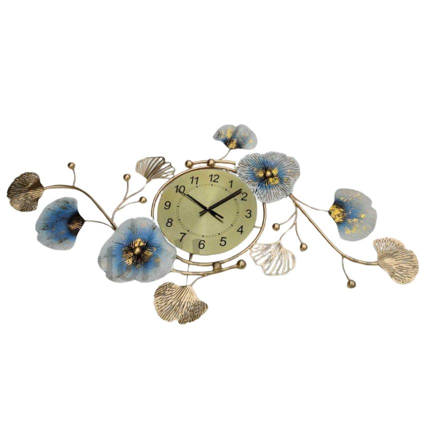 Stylish Multicolor Metal Wall Clock | 48 x 3 x 24  inches