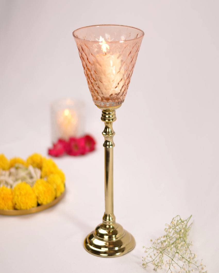 Hurricane Enhance Glass Candle Holder | 5 x 12 inches