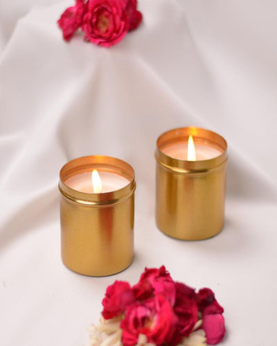 Elate Small Metal Candle Holder  | Set of 2