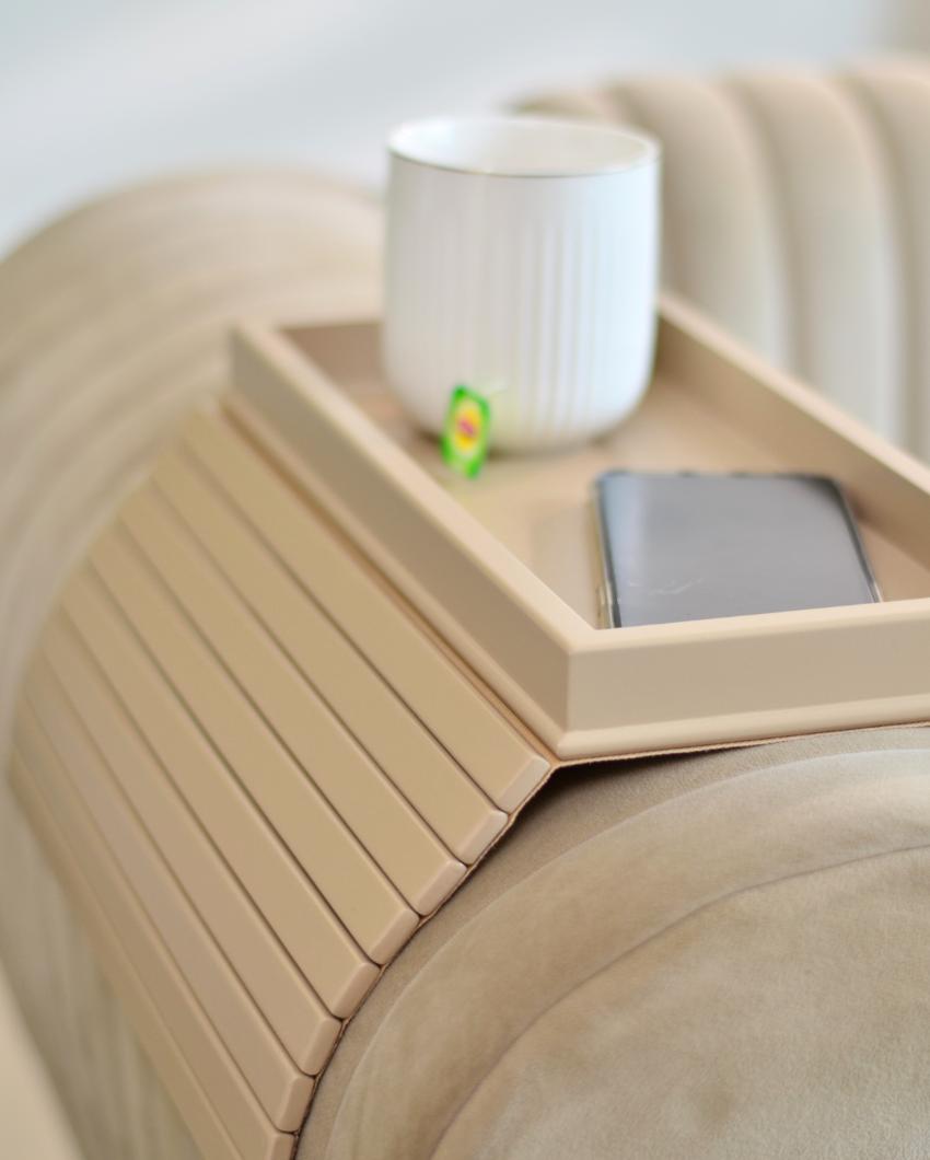 Modern Fibreboard Armrest Sofa Tray  | 20 x 13 x 2 inches