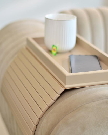 Modern Fibreboard Armrest Sofa Tray  | 20 x 13 x 2 inches