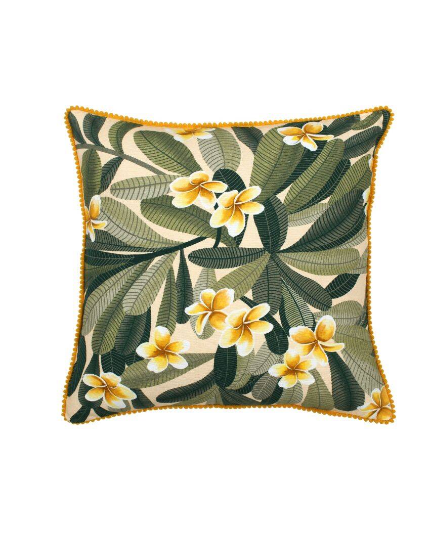 Champa Cotton Cushion Cover | 16 x 16 inches ( Variation price not given)