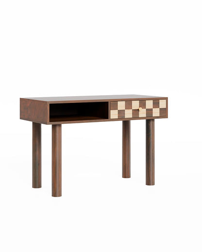 Sophisticated Brown Chess Desk | 45 x 22 x 30 inches