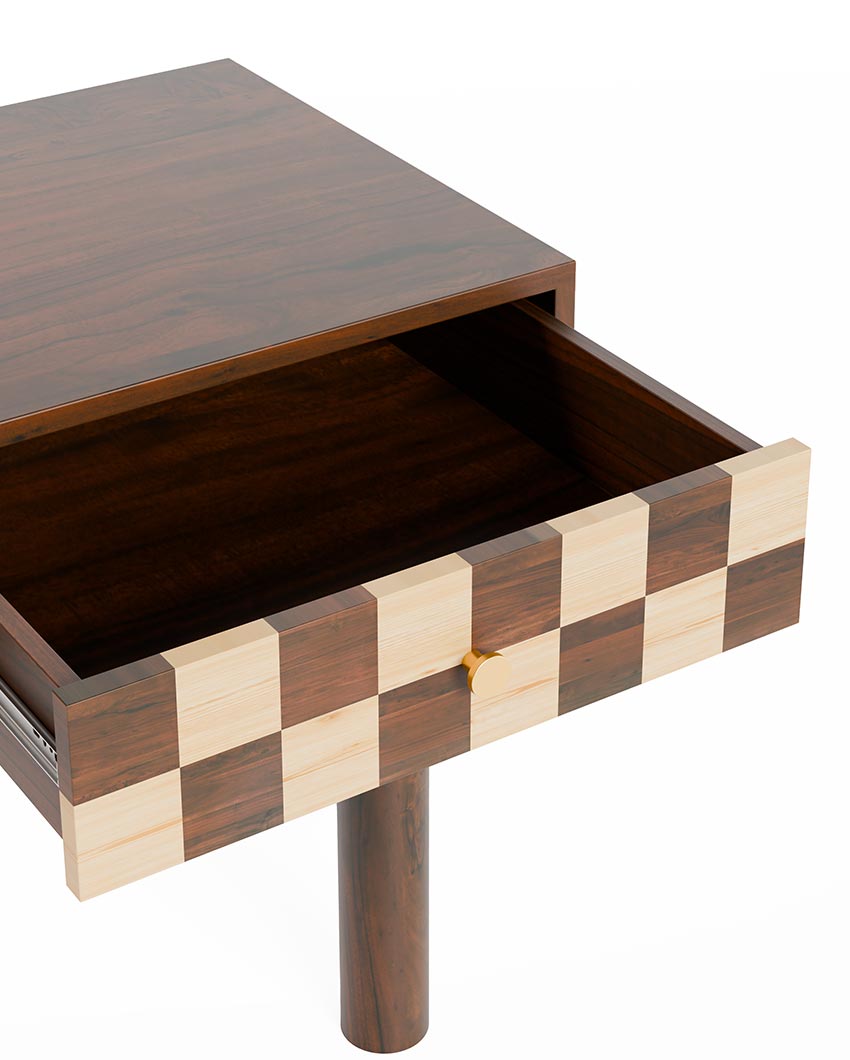 Sophisticated Brown Chess Desk | 45 x 22 x 30 inches