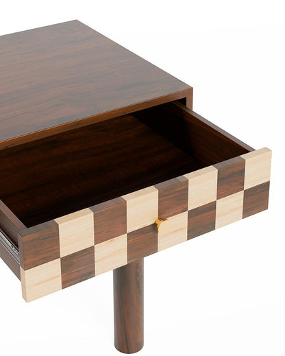 Sophisticated Brown Chess Desk | 45 x 22 x 30 inches