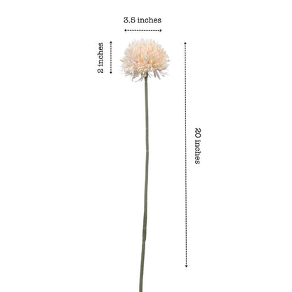 Soft Chrysanthemum Bloom Sticks Without Vase | Set of 6 | 1.5 Feet