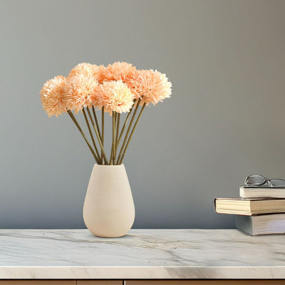 Soft Chrysanthemum Bloom Sticks Without Vase | Set of 6 | 1.5 Feet