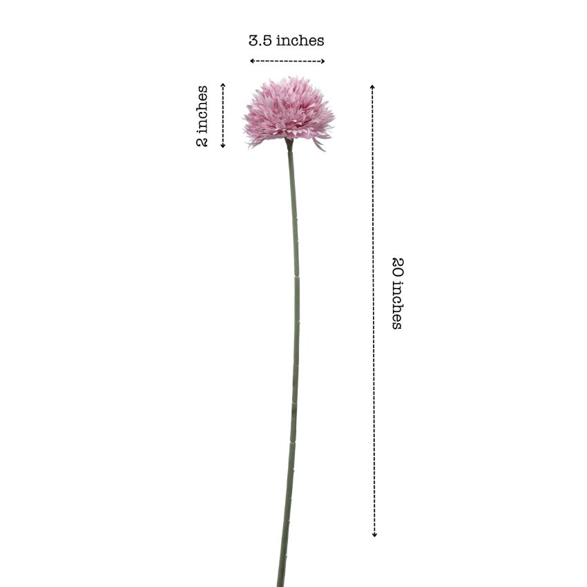 Soft Chrysanthemum Bloom Sticks Without Vase | Set of 6 | 1.5 Feet