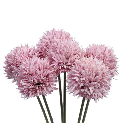 Soft Chrysanthemum Bloom Sticks Without Vase | Set of 6 | 1.5 Feet