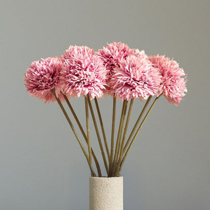 Soft Chrysanthemum Bloom Sticks Without Vase | Set of 6 | 1.5 Feet