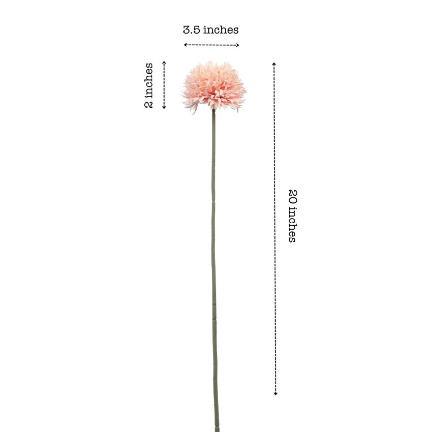 Soft Chrysanthemum Bloom Sticks Without Vase | Set of 6 | 1.5 Feet